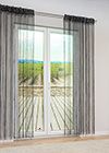 Vorschau Lysel - Fadenvorhang Sleek #1W in Weiß schwarz