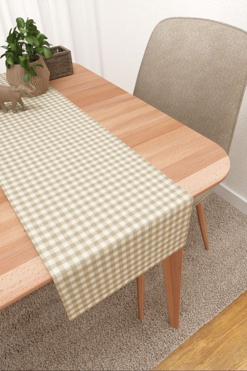 Tischlufer in beige