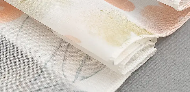 Falten einer Raffgardine