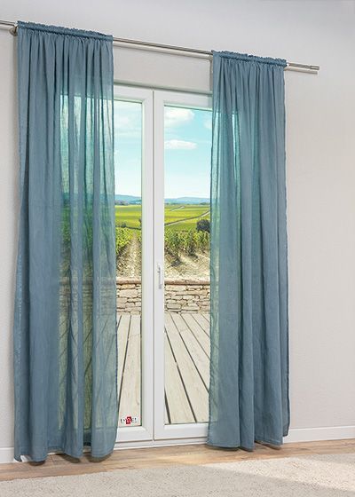 ArtikelbildDekoschal Lysel #1W Erimo in Blaugrau