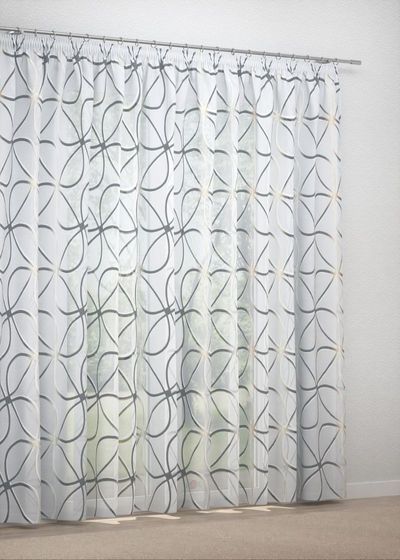 Gardinenstore in Grau