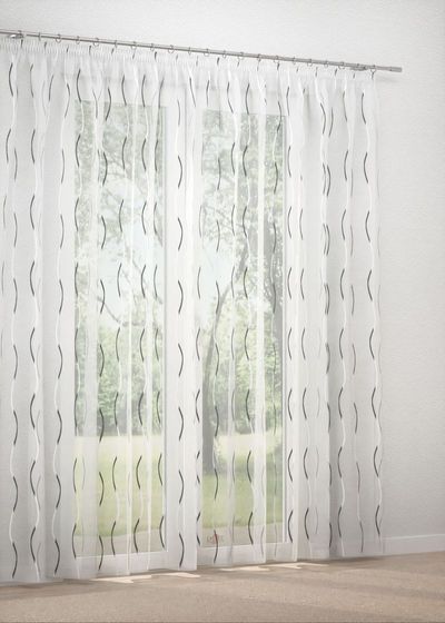 Gardinenstore in grau