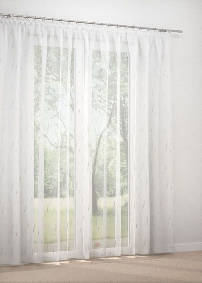 Gardinenstore in grau