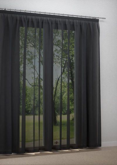 Gardinenstore in Grau