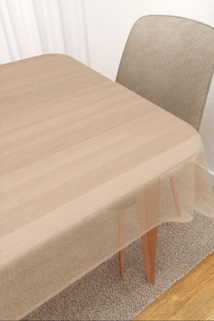 Tischdecke eckig in Beige