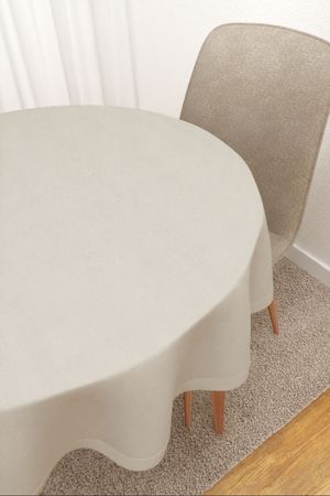 Tischdecke rund Lysel #2T Avanos in beige