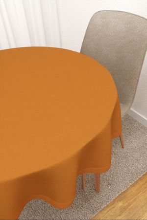 Tischdecke rund in Orange