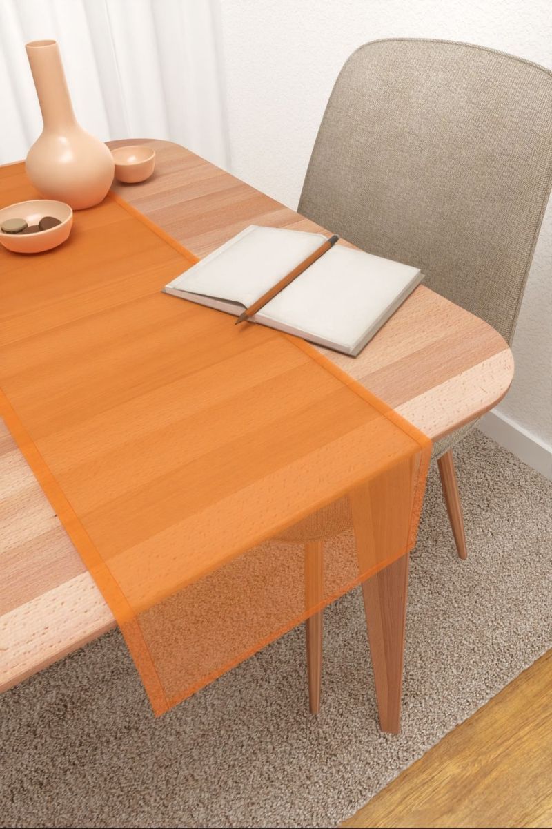 Tischlufer in Orange