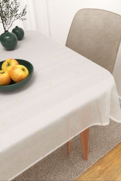 Tischdecke eckig Lysel #3J Arcella in beige