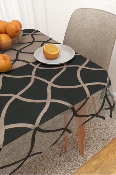 Tischdecke eckig Lysel #3J Bollnt in graphitgrau