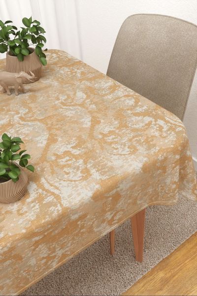 Tischdecke eckig Lysel #3J Carriso in orange