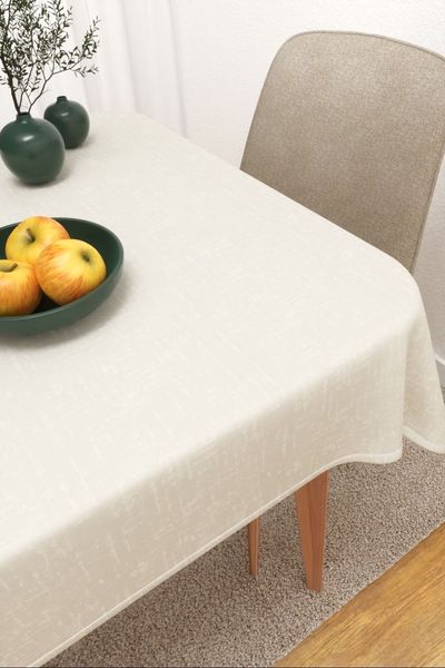 Tischdecke eckig Lysel #3J Caudillo in perlwei