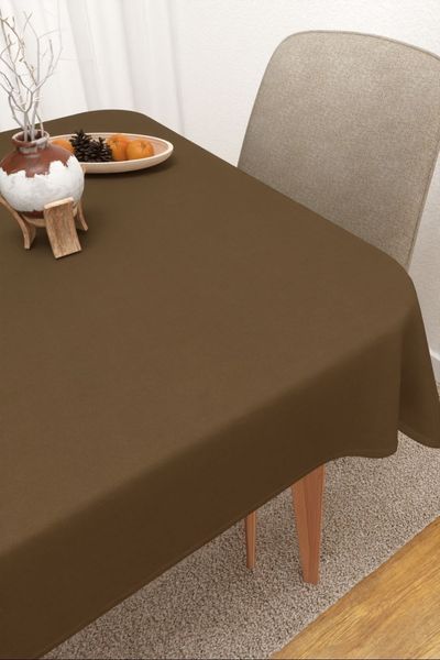 Tischdecke eckig Lysel #3J Enna in rehbraun