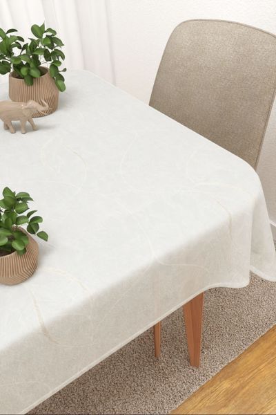 Tischdecke eckig Lysel #3J Gresstra in beigegrau
