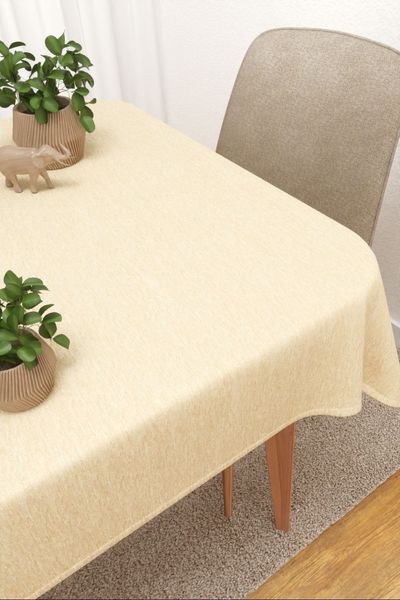 Tischdecke eckig Lysel #3J Matomi in elfenbein