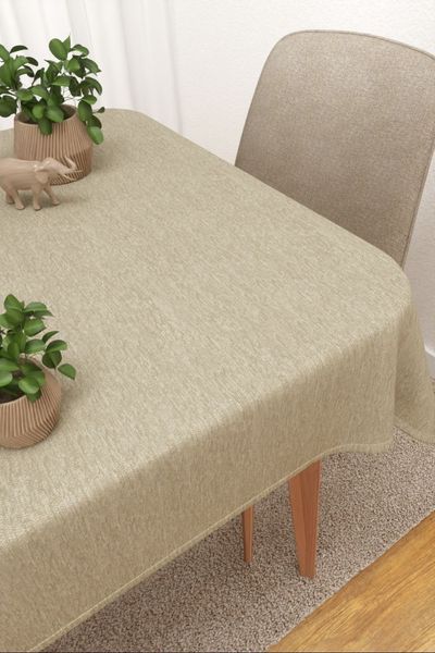 Tischdecke eckig Lysel #3J Matomi in graubeige