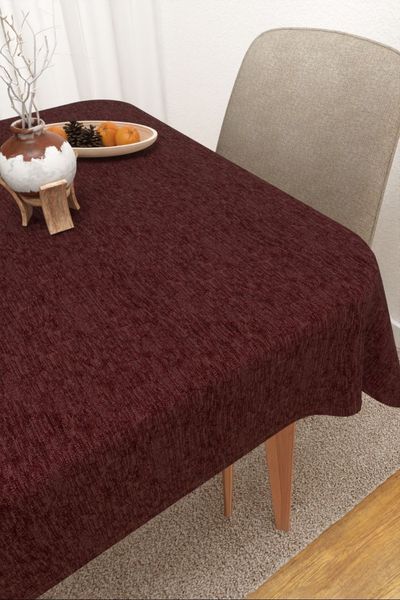 Tischdecke eckig Lysel #3J Matomi in rotbraun