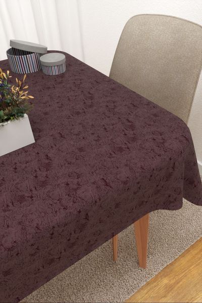 Tischdecke eckig Lysel #3J Rosario in aubergine