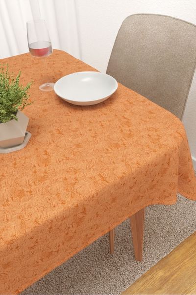 Tischdecke eckig Lysel #3J Rosario in orangegelb