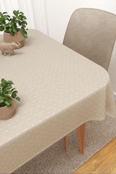 Tischdecke eckig Lysel #3J Santitos in beige