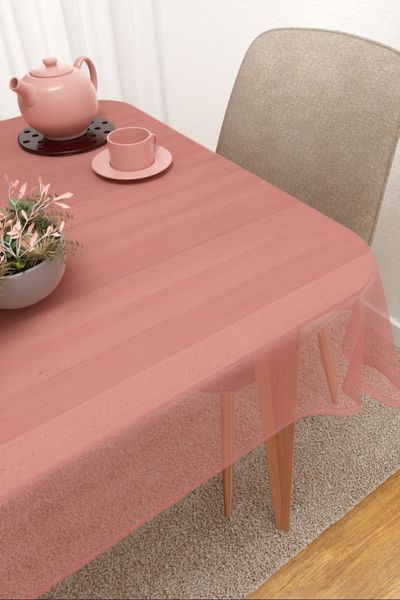 Tischdecke eckig Lysel #3J Satara in altrosa