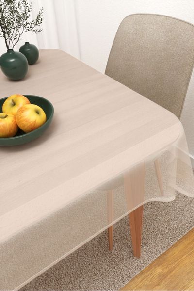 Tischdecke eckig Lysel #3J Satara in cremewei