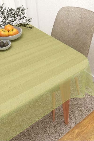 Tischdecke eckig Lysel #3J Satara in maigrn