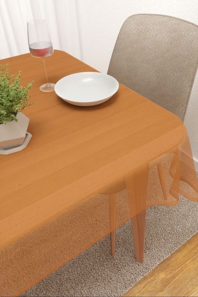Tischdecke eckig Lysel #3J Satara in rotorange