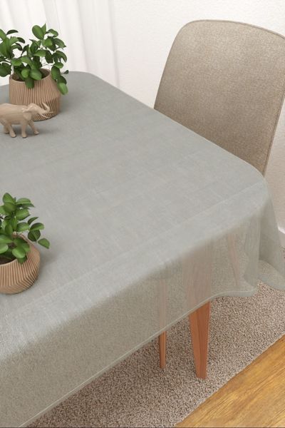 Tischdecke eckig Lysel #3J Severin in graubeige