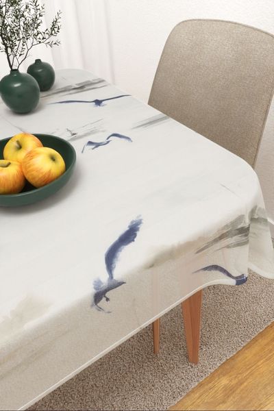 Tischdecke eckig Lysel #3J Soneja in graublau