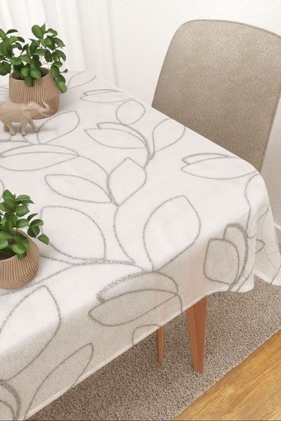 Tischdecke eckig Lysel #3J Tichitt in Beige