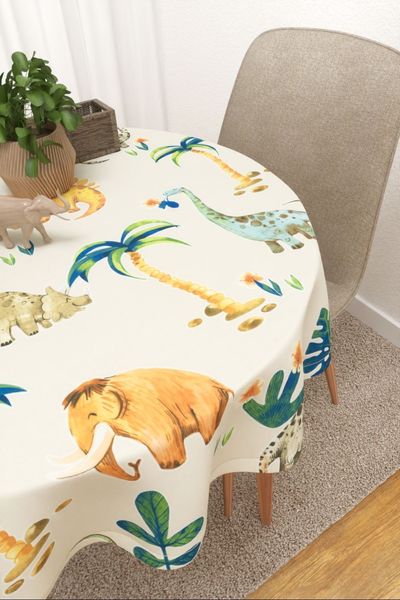 Tischdecke rund Lysel #3J Hamina in beige