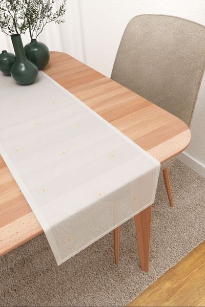 Tischlufer Lysel #3J Arcella in beige