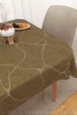 Tischdecke eckig in Braun