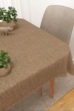 Tischdecke eckig in beige