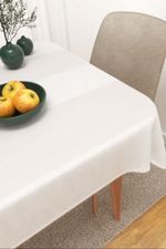 Tischdecke eckig in Weiß