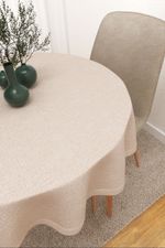 Tischdecke rund in rosa