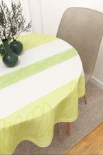 Tischdecke rund in grün