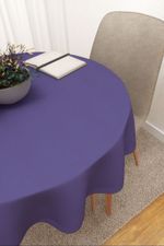 Tischdecke rund in blau