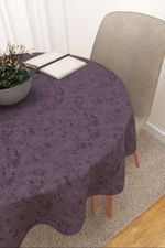 Tischdecke rund in violett
