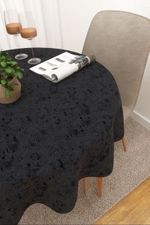 Tischdecke rund in blau