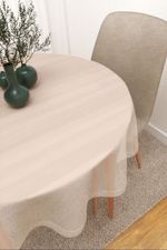 Tischdecke rund in Weiß