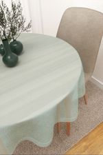 Tischdecke rund in Blau