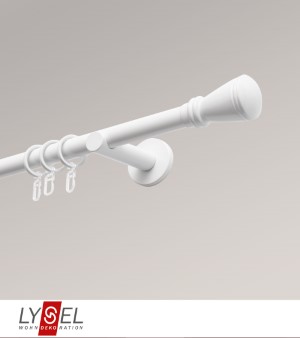 Lysel - SET Opal 160cm Trger offen mit Endstcke Konus in Wei