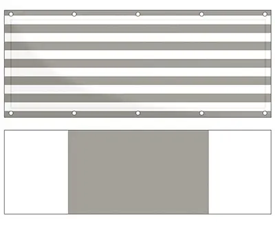 Markise Ma&szlig;anfertigung Balkontuch Texout Streifen 111