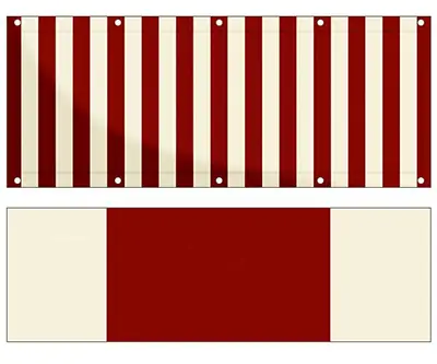 Markise Ma&szlig;anfertigung Balkontuch Texout Streifen 510