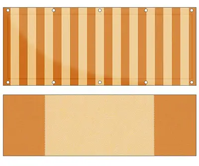 Markise Ma&szlig;anfertigung Balkontuch Irisun Rigati G641
