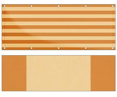 Markise Ma&szlig;anfertigung Balkontuch Irisun Rigati G641