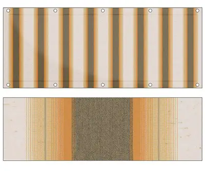 Markise Ma&szlig;anfertigung Balkontuch Fantasie Marroni R254