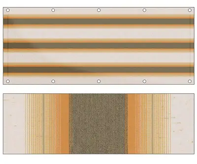 Markise Ma&szlig;anfertigung Balkontuch Fantasie Marroni R254